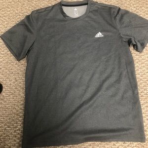Adidas men’s clima lite large gray t shirt
